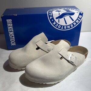 New White Birkenstock Boston clogs / clog women’s